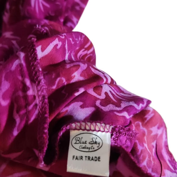 Blue Sky Boho style long maxi tie-dye sleeveless dress - Picture 5 of 5